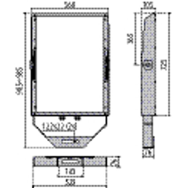 SQUARE PRO GLASS 710/3 A50/W 4000K image 4