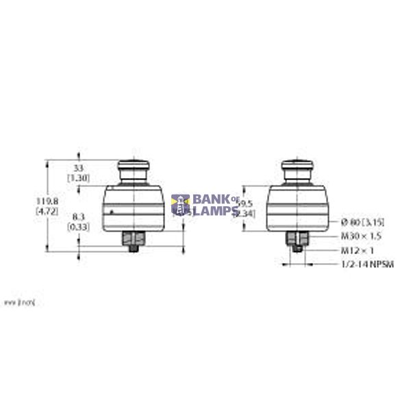 Emergency Shutdown E-stop Button   SSA-EB1PL2-02ECQ5B image 1