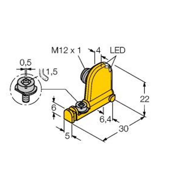 Magnetic Field Sensor For Pneumatic Cylinders   BIM-UNT-AP6X2-H1141 image 1