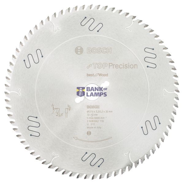 Top Precision Best for Wood circular saw blade 315 x 30 x 3,2 mm, 72 image 1