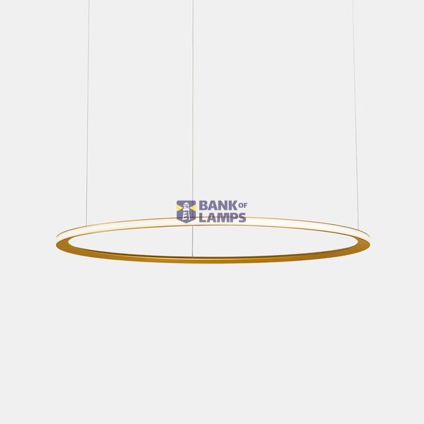 Pendant Circular Outward ø2000 Recessed LED 110W 4668lm 2400K Gold image 1