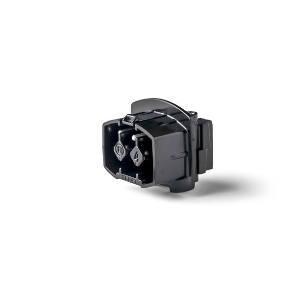 Coupler 4-pole 25A plug, black image 1