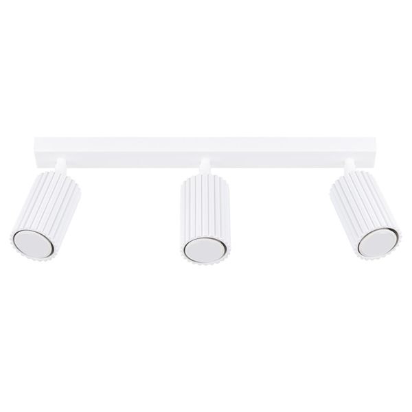 CEILING STRIP WITH THREE SPOTLIGHTS FROM THE KARBON SERIES FOR THE HALLWAY image 1