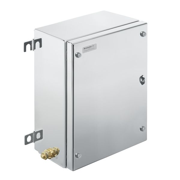 Klippon TB MH (Terminal Box - Multi Hinge), Empty enclosure, stainless steel enclosure, Height: 306 mm, Width: 203 mm, Depth: 150 mm, Material: Stainless steel 1.4404 (316L), electropolished, silver image 1