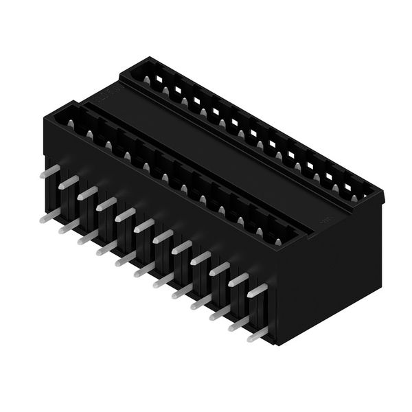 PCB plug-in connector, male header, closed side, THT solder connection, 5.00 mm, Number of poles: 24, 90°, Solder pin length (l): 4.5 mm, tinned, black, Box image 7