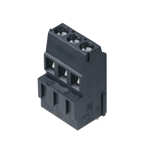 Printed circuit board terminals, 5.08 mm, Number of poles: 9, 90°, Solder pin length (l): 3.5 mm, tinned, Pale green, Clamping yoke connection, Clamping range, max. : 2.5 mm², Box image 4