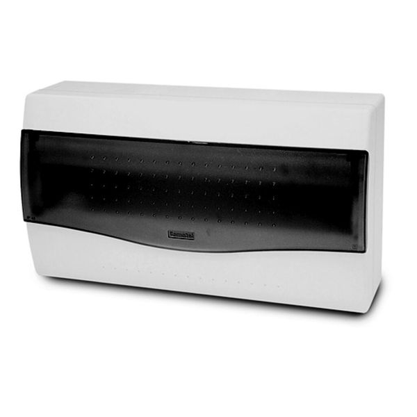 Cabinet NUOVA 3618 18TE on plaster transparent door IP40 image 2