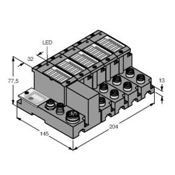 Profibus-DPV1 Set in IP67   TI-BL67-DPV1-8 image 1