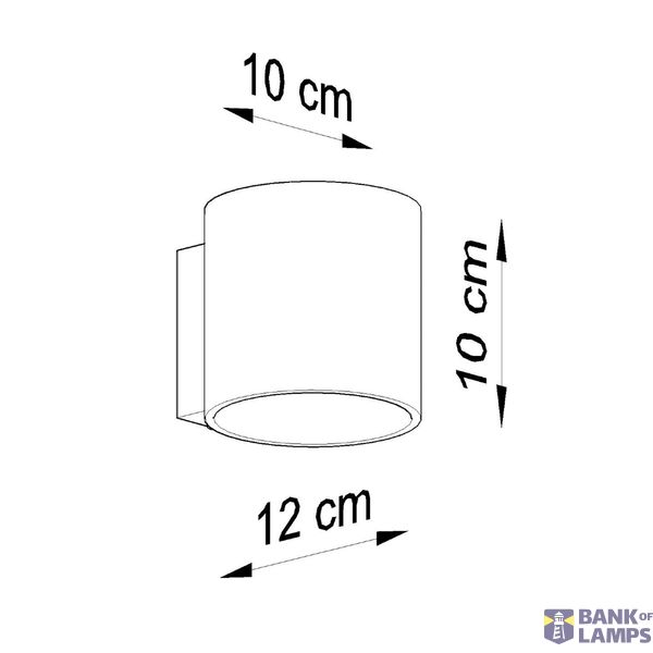 WALL LAMP ORBIS 1 BLACK G9 1X40W IP20 image 6