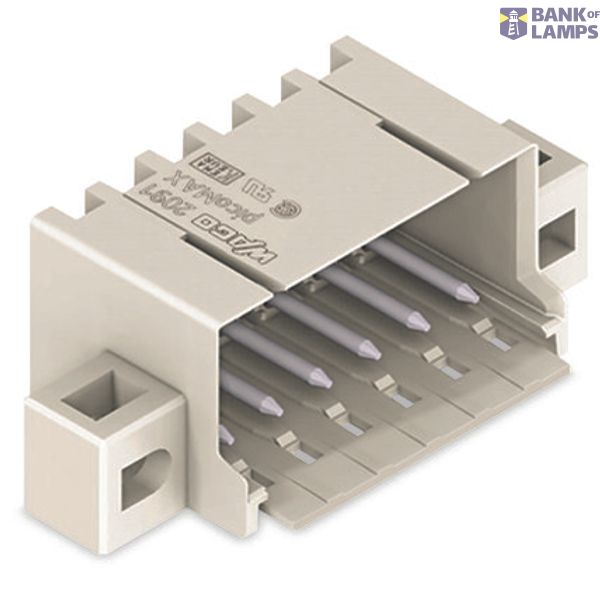 THR male header;1.0 mm Ø solder pin;angled;light gray image 4