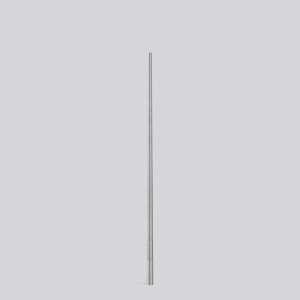 Steel pole D 129 H 4500 d 76 colour: uncoated image 1