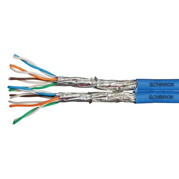 S/FTP Cable Cat.7, 2x(4x2xAWG23/1), 1.000MHz, LS0H, Dca, 30% (The price is shown without markup on metals. Request a quote for accurate information) image 1