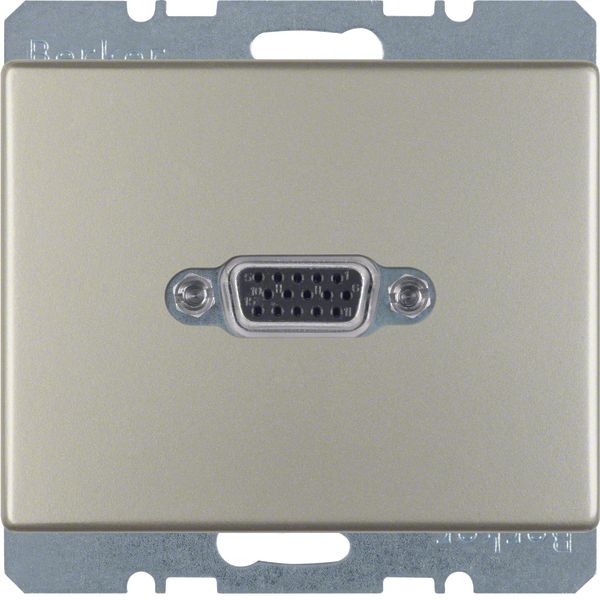 VGA soc. out., arsys, stainless steel matt, lacq. image 1
