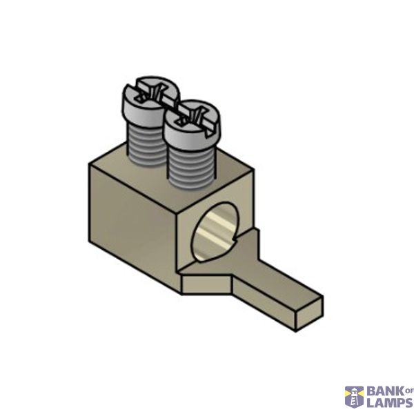 Connecting terminal, pin, straight, 25mm², 2 screws, without insulation. image 1