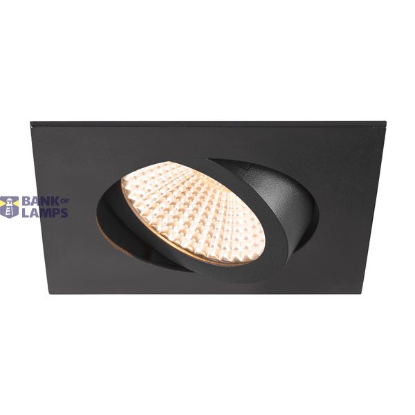 NEW TRIA® 68, recessed ceiling light, 2700K, 60°, IP 20, square, black image 1
