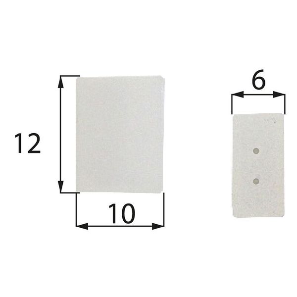 Plastic end cap for LED strips IP68, 8 mm, with holes image 1