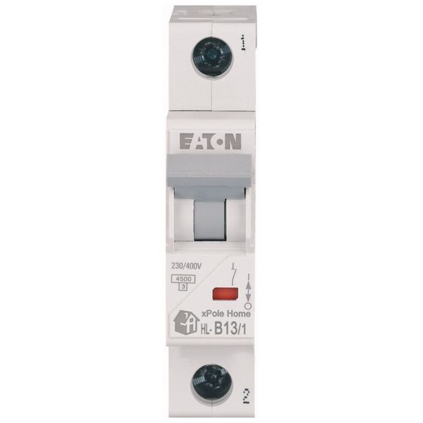 Miniature circuit breaker (MCB), 13 A, 1p, characteristic: B image 2
