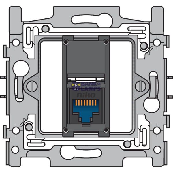 Onefold faceplate, for Niko Toggle (1 part), Niko Home Control, steel image 4