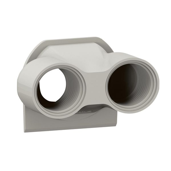 PLEXO CABLE GLAND 2 ENTRIES ISO 20 - GREY image 1