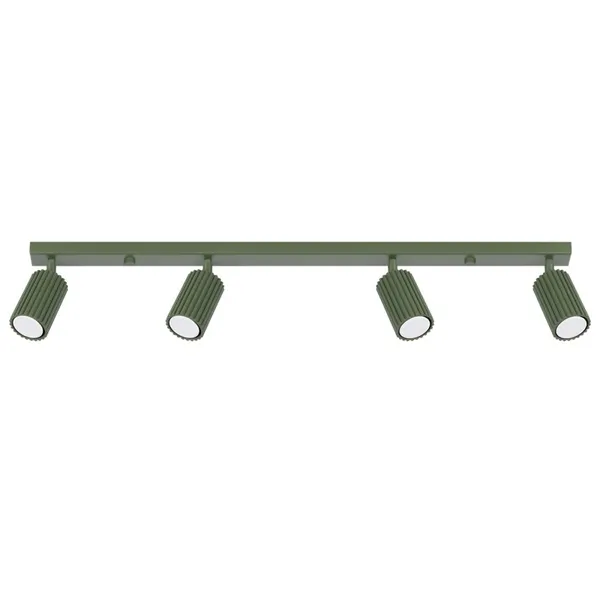 CEILING STRIP WITH GROOVED GREEN REFLECTORS 4XGU10 CARBON FAMILY image 1