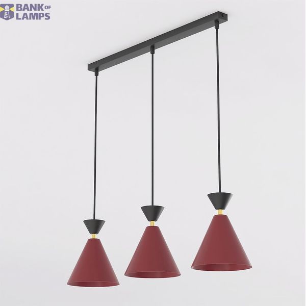 KLEVER 3 BURGUNDY BLACK image 1