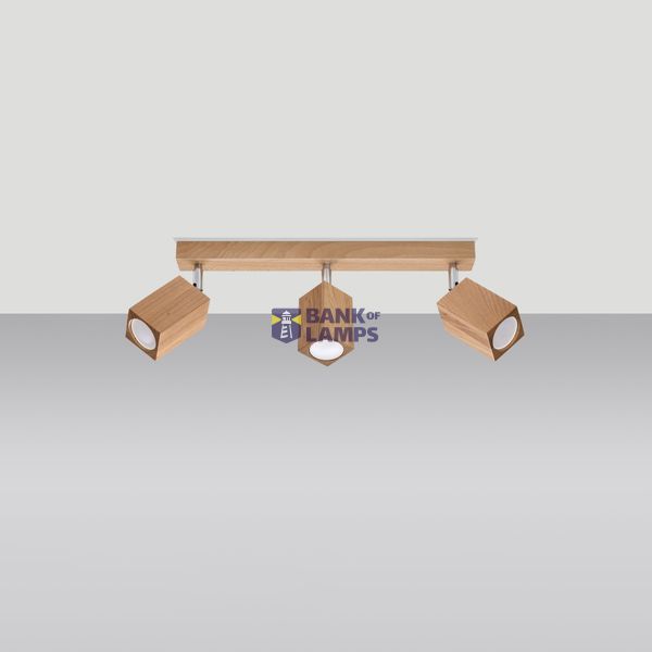 CEILING LAMP KEKE 3 OAK GU10 3X40W IP20 image 7
