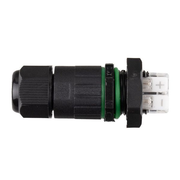 Cable straight connector 2 poles, IP68 image 1