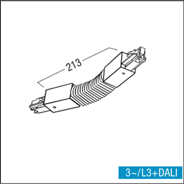 3PH VERB-FLEX WH - flexible connector image 2