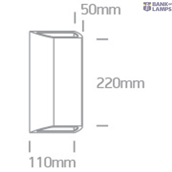 ANTHRACITE WALL LIGHT 8W CCTV IP65 230V image 2