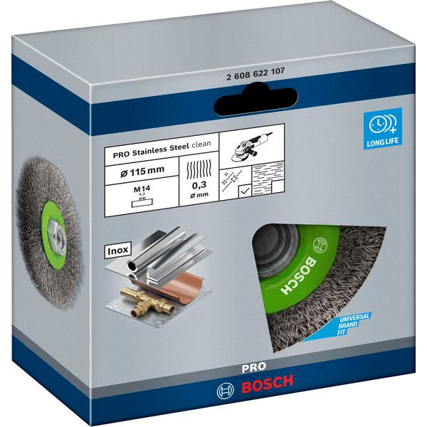 Wire Wheel Crimped 115 Stainless image 3