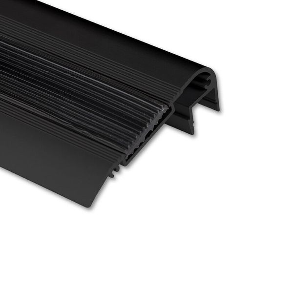 Step-on aluminum profile BF 68x25mm without diffuser black 2m image 1