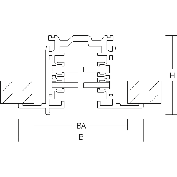 3-circuit DALI tracks L 2000 B 56 H 36 colour: black 0 - 250 V XTSCF 6 image 4