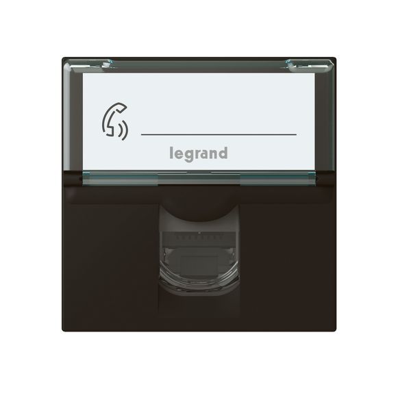 RJ45 socket Mosaic category 6A STP 2 modules matt black image 2