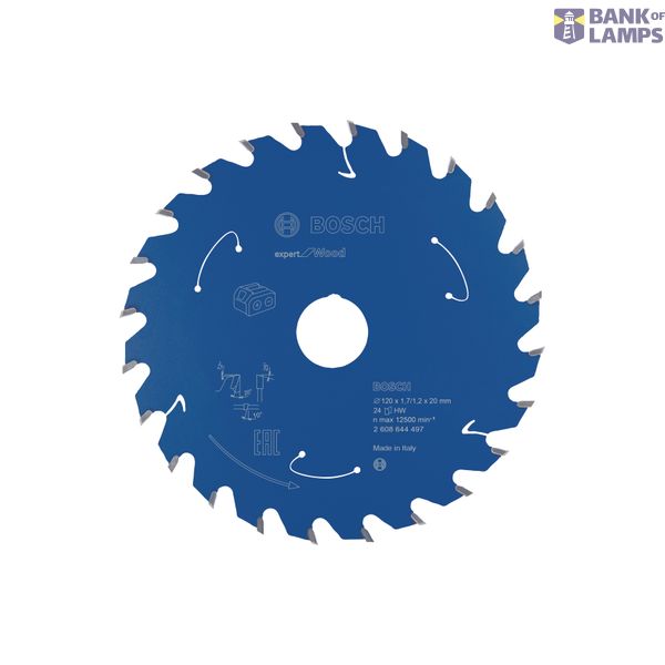 Expert for Wood Circular Saw Blade for Cordless Saws 120x1.7/1.2x20 T24 image 1