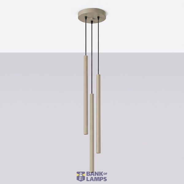 Pendant lamp PASTELO 3P taupe image 9