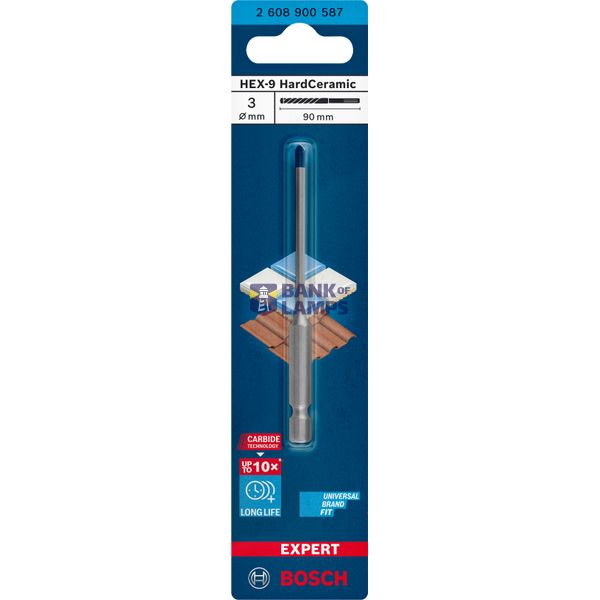 EXPERT HEX-9 HardCeramic Drill Bit 3 x 90 mm image 2