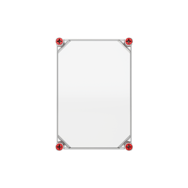 VMS 32 TRANSPARENT COVER + RED SCREWS image 1