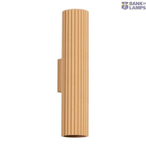 FUNCTIONAL WALL LAMP FOR LIVING ROOM FROM THE KARBON SERIES, GOLDEN CYLINDRICAL SHAPE UP AND DOWN image 2