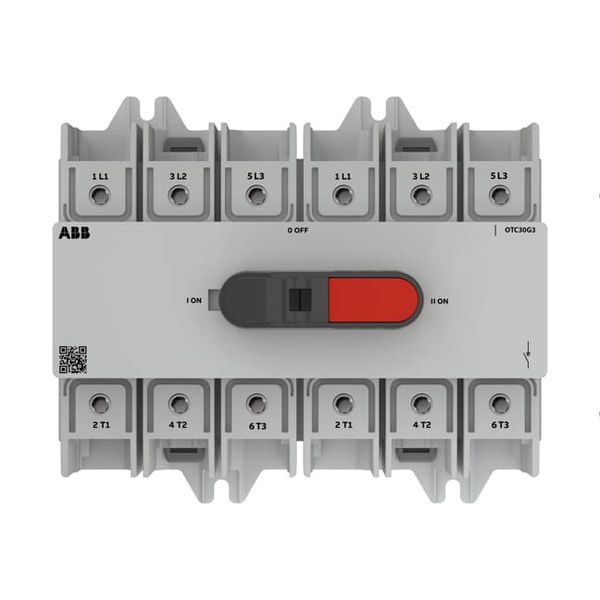 OT plus changeover switch frame size G3 30A, 4P, UL98 image 1