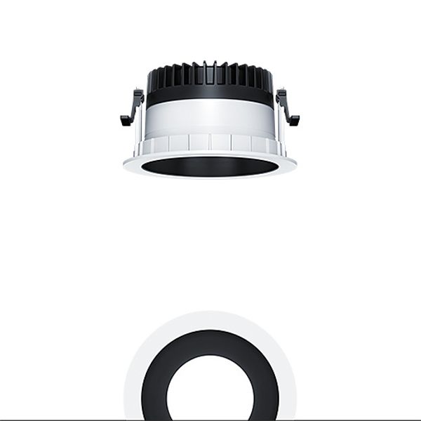 PANOS R R150 1k-830 LDO H BK WH - LED ceiling-recessed luminaire image 1