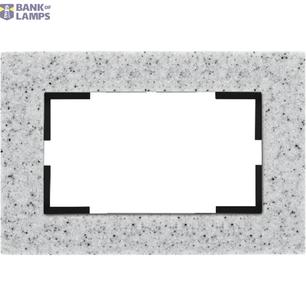 Novella Accessory Corian - Dusk Two Gang Flush Mounted Frame image 1