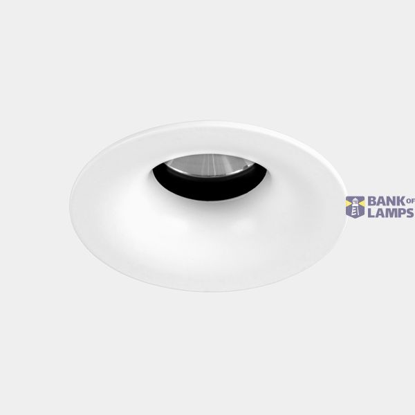Downlight Play Soft Round Fixed Trimless 17.7W LED warm-white 2700K CRI 90 18.5º PHASE CUT White IP54 1295lm image 1