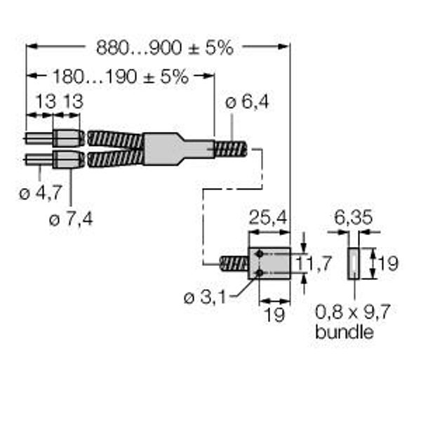 Glass Fiber Bifurcated Fiber   BR23S image 1