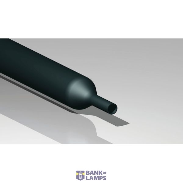 Heat shrink tune 50.0/17.0 mm, 1.22m, thinwalled+clue, black image 1