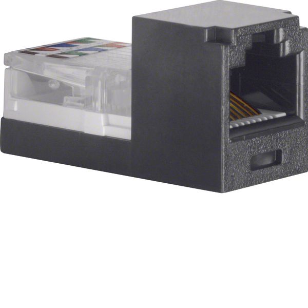 Mini jack, 8-pole, cat.3, com-tech, black image 1