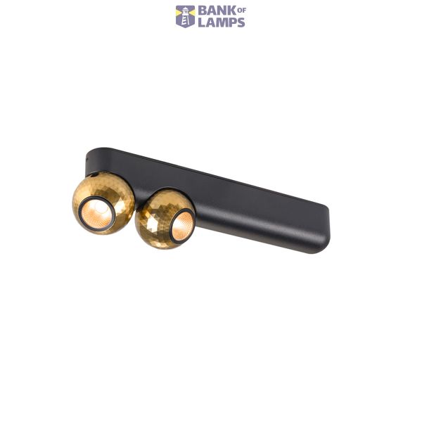 DYSKO,WCL, double, PHASE, 2700K, 13W, 36ø, schwarz/gold image 1