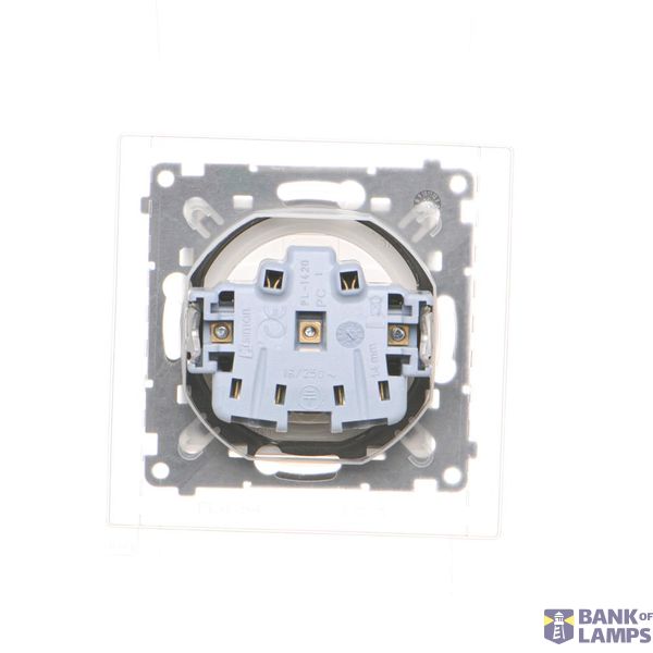 Intermediate switch without pictogram, 10AX, matt aluminum image 1