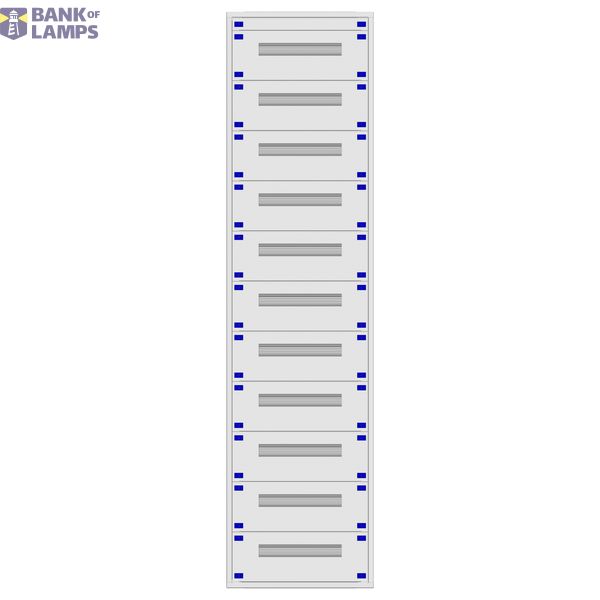 Distribution board insert KVN 60mm, 2-45K, 11-rows image 1