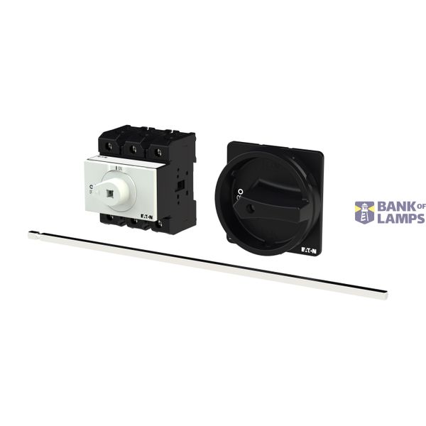 P3 Main switch, 80 A,Rear mounting, 3 pole, Form M4/SVB, Black, Door c image 2