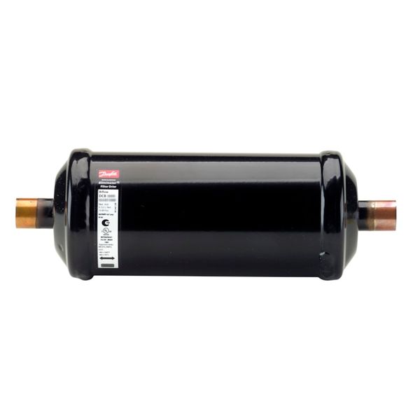 Hermetic bi-flow filter drier, DCB, 30 cu.in., Copper image 1